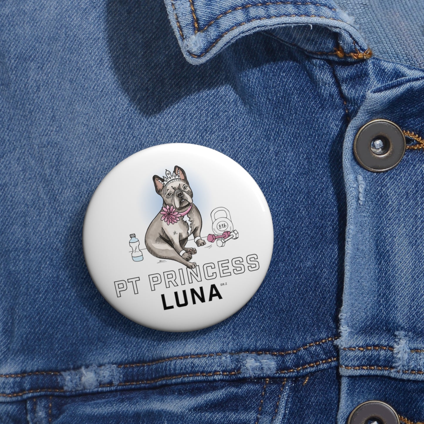 "PT Princess Luna" Custom Pin Buttons