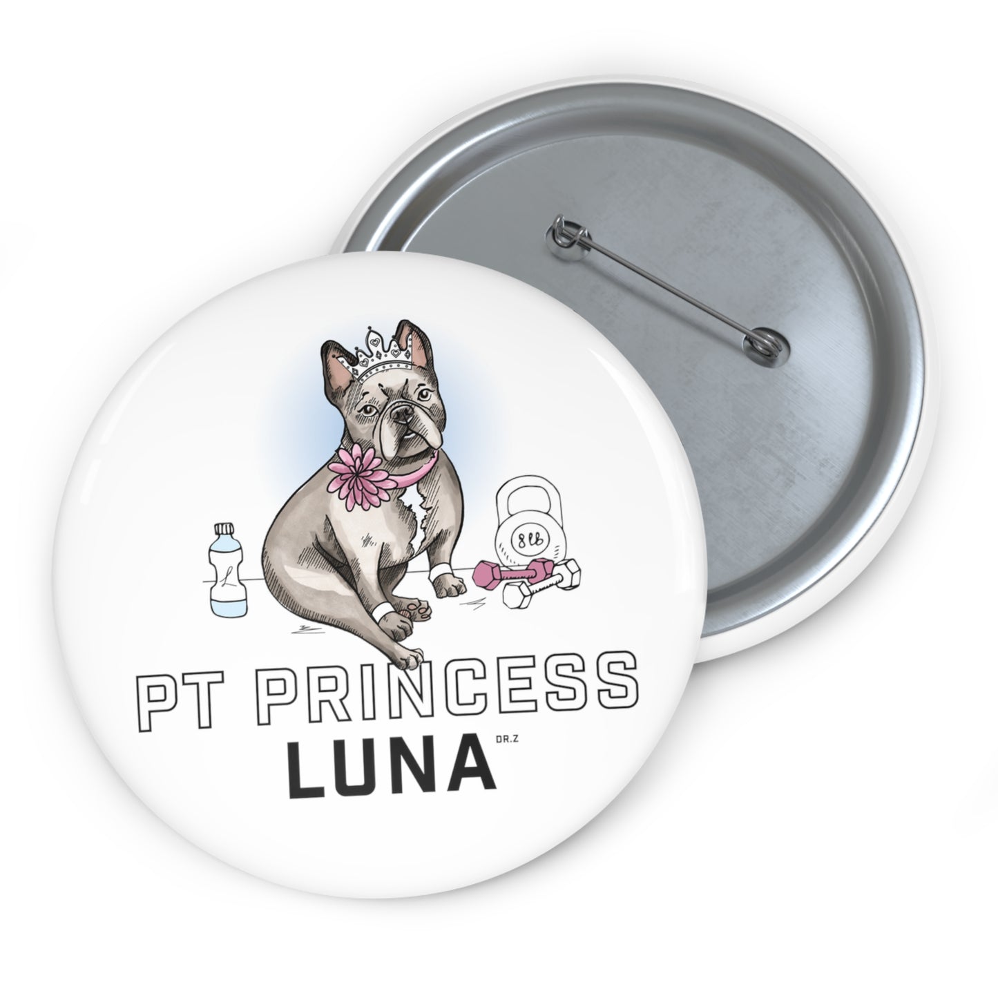 "PT Princess Luna" Custom Pin Buttons