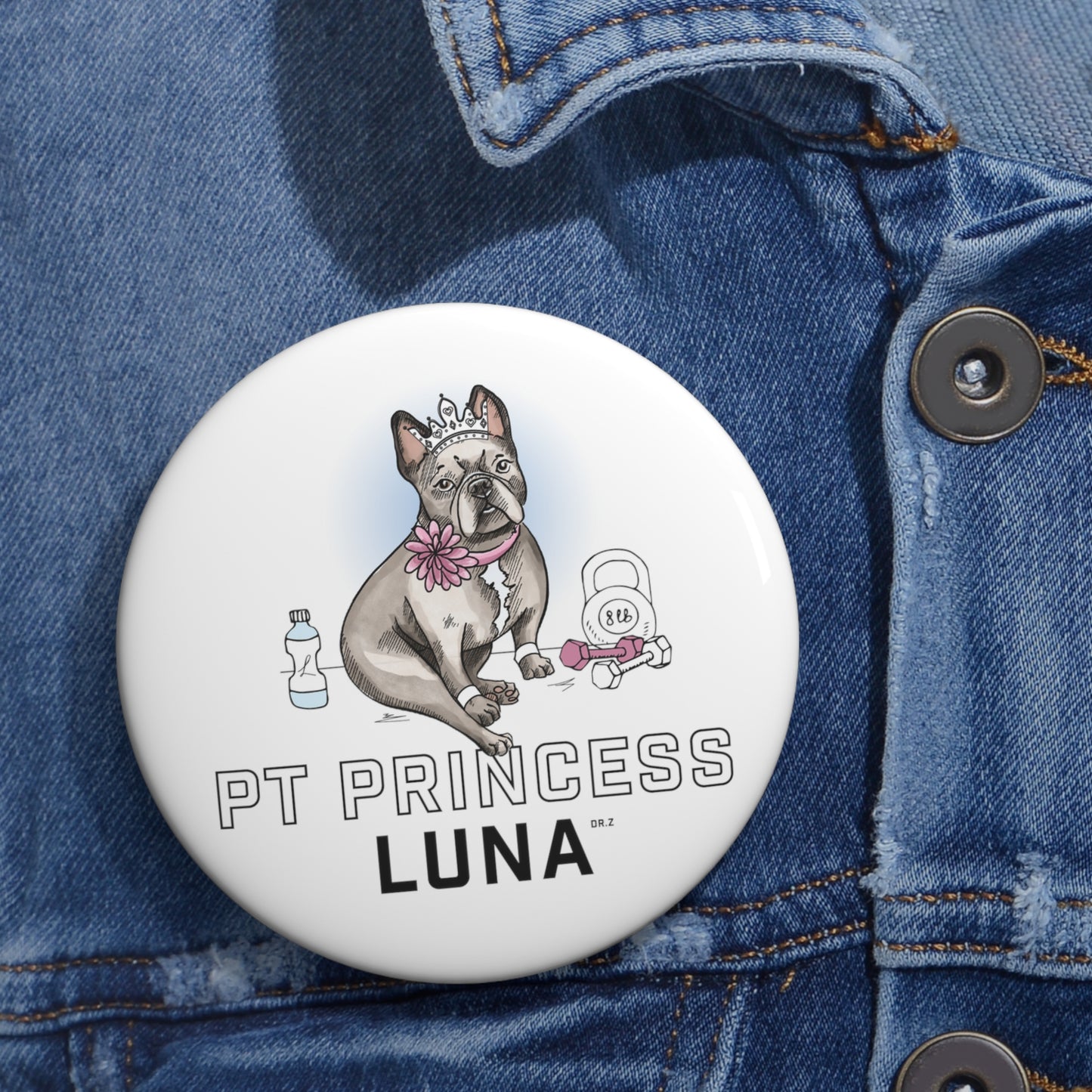 "PT Princess Luna" Custom Pin Buttons