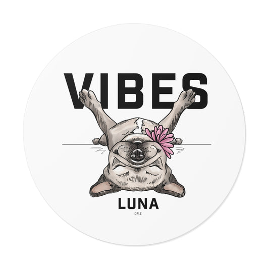 Luna Vibes: Round Vinyl Stickers