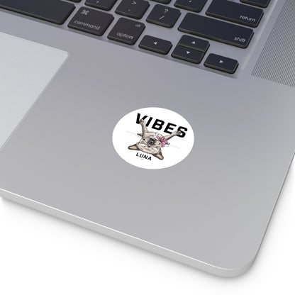 Luna Vibes: Round Vinyl Stickers