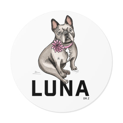 Luna: Round Vinyl Stickers