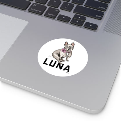 Luna: Round Vinyl Stickers