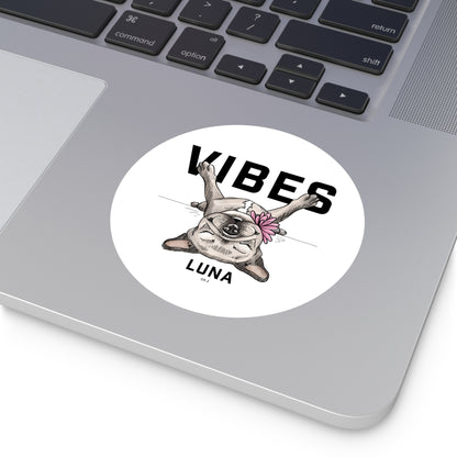 Luna Vibes: Round Vinyl Stickers